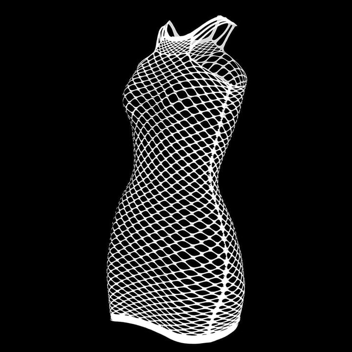 Fishnet stitch strappy tank mini dress  | Festival Outfits Women