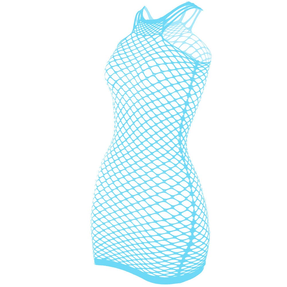 Fishnet stitch strappy tank mini dress  | Festival Outfits Women