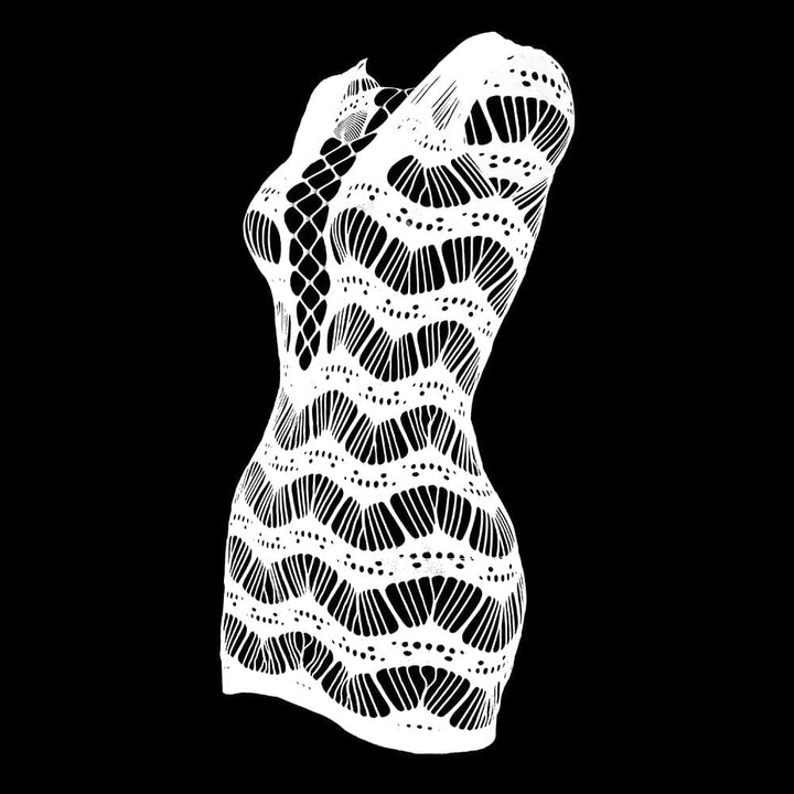 Halter hollow out net backless self tie tank cut out mini dress  | Festival Outfits Women