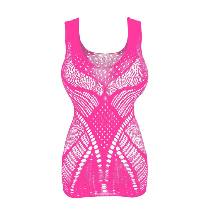 U neck net patchwork backless cami mini dress  | Festival Outfits Women