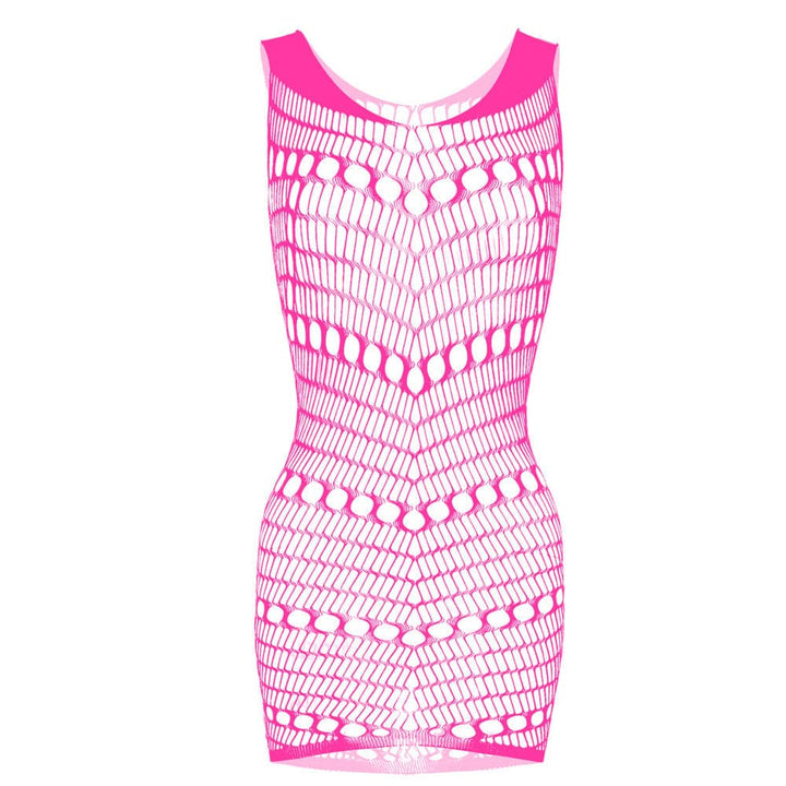 Net patchwork see through solid cami mini dress  | Festival Outfits Women
