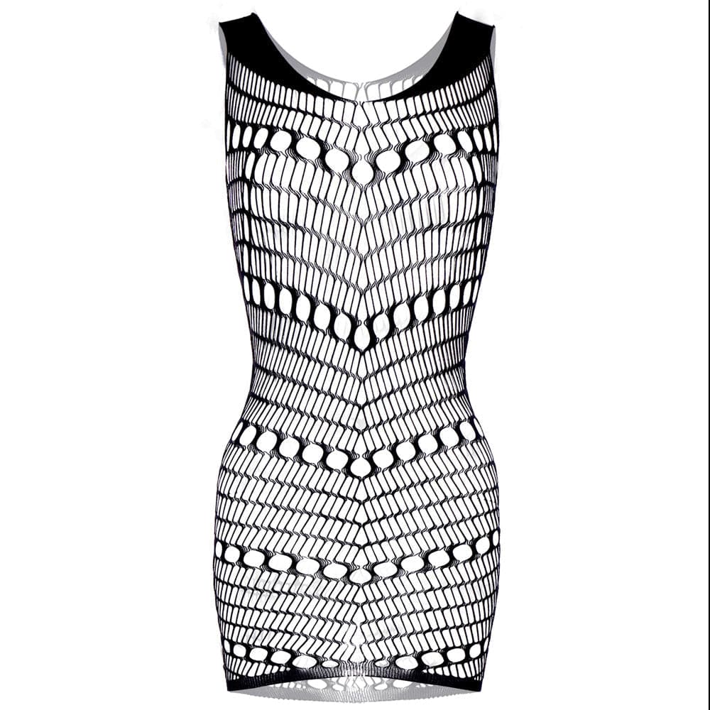 Net patchwork see through solid cami mini dress  | Festival Outfits Women