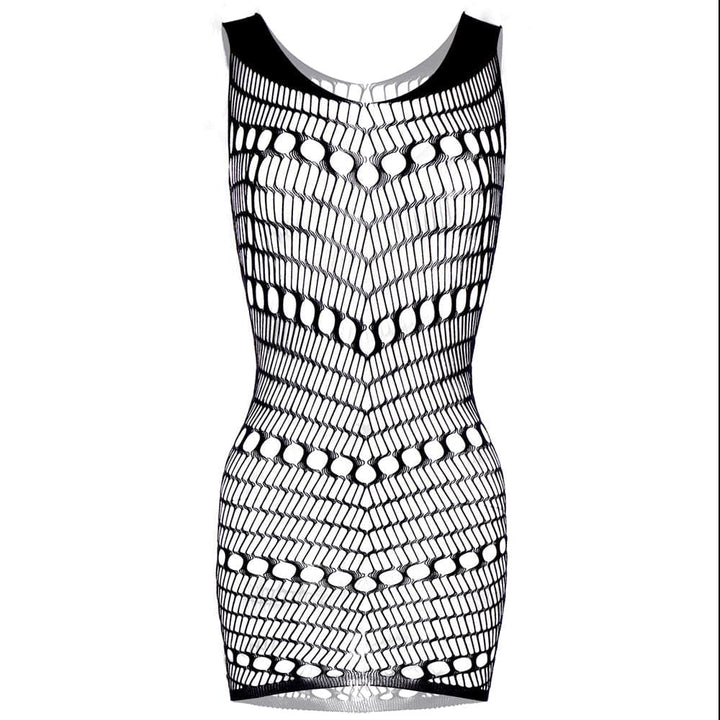 Net patchwork see through solid cami mini dress  | Festival Outfits Women