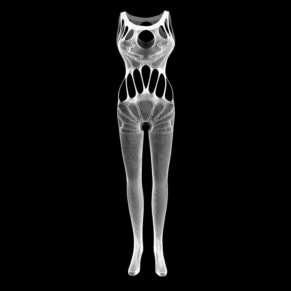 Lace patchwork open crotch bodystocking  | Festival Outfits Women