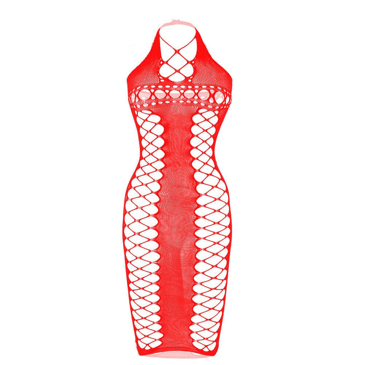 Halter side hollow out backless cut out midi dress  | Festival Outfits Women