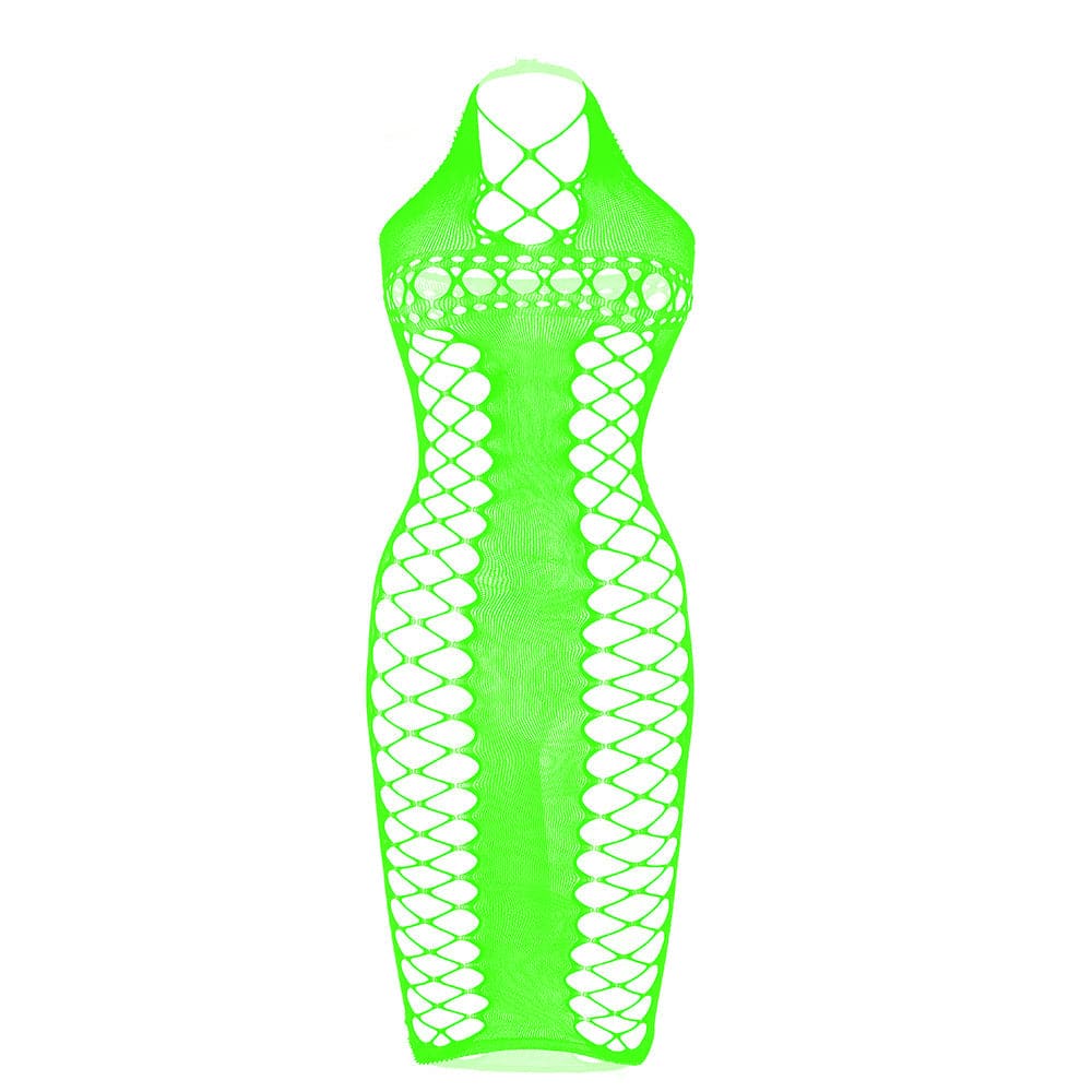 Halter side hollow out backless cut out midi dress  | Festival Outfits Women