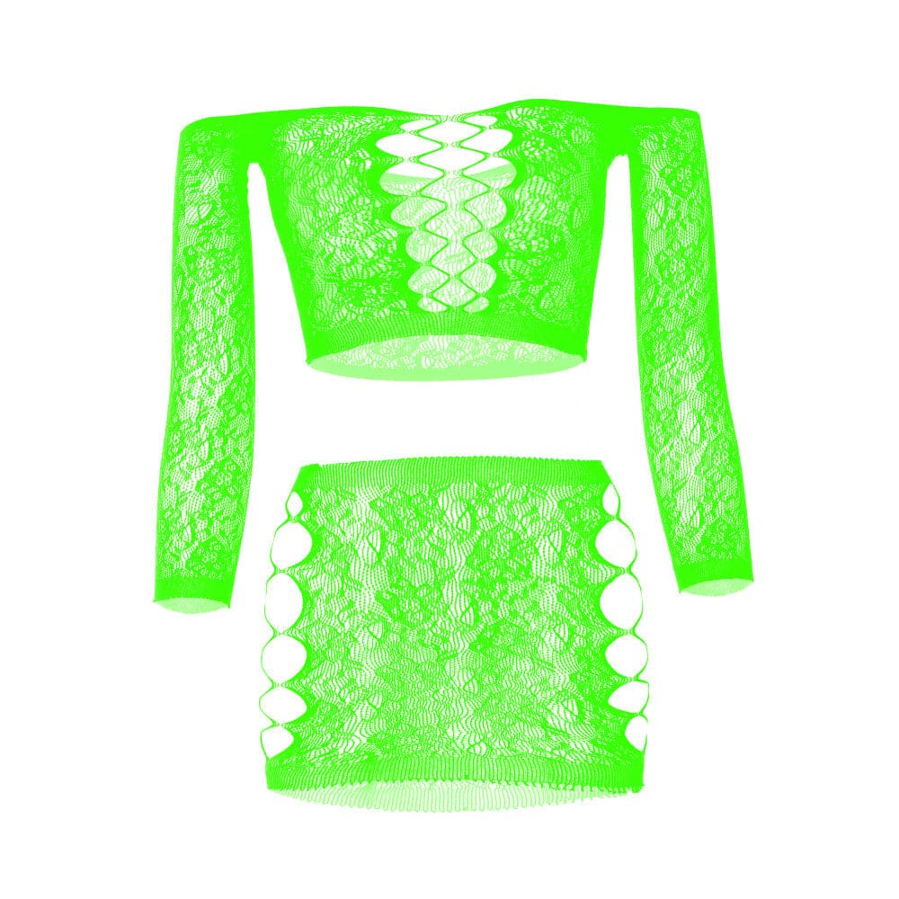 Long sleeve side hollow out sheer lace cami pant set  | Festival Outfits Women