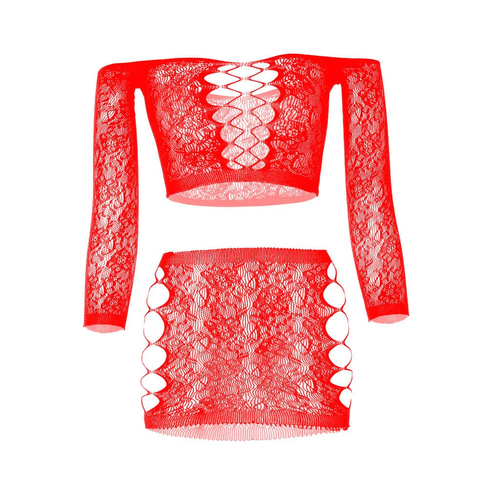 Long sleeve side hollow out sheer lace cami pant set  | Festival Outfits Women