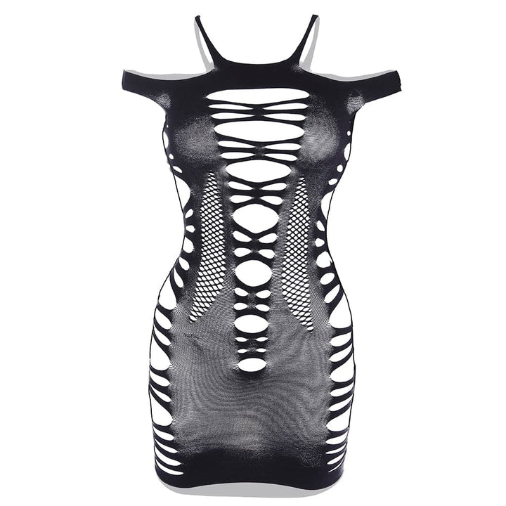 Off shoulder hollow out strappy cami cut out mini dress  | Festival Outfits Women
