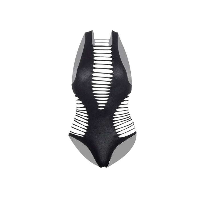 Hollow out square neck backless cami bodysuit  | Festival Outfits Women