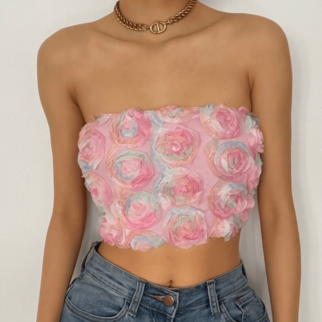 Appliques Tube Top - Halibuy