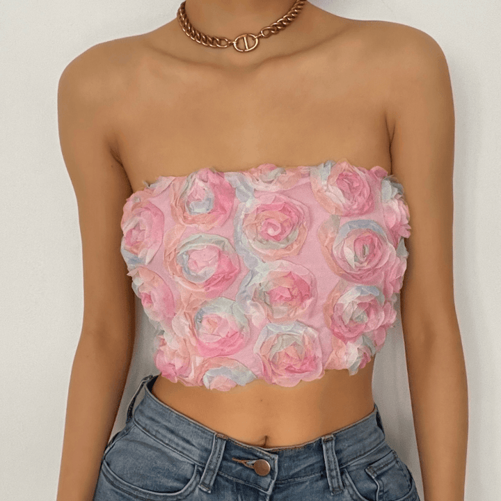 Appliques Tube Top - Halibuy