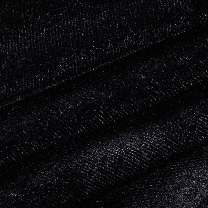 Solid A line lace hem spider web pattern mini skirt