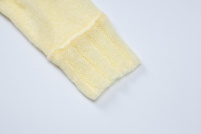 Long sleeve off shoulder bowknot ribbon ruffle ribbed knitted top  | Festival Outfits Women