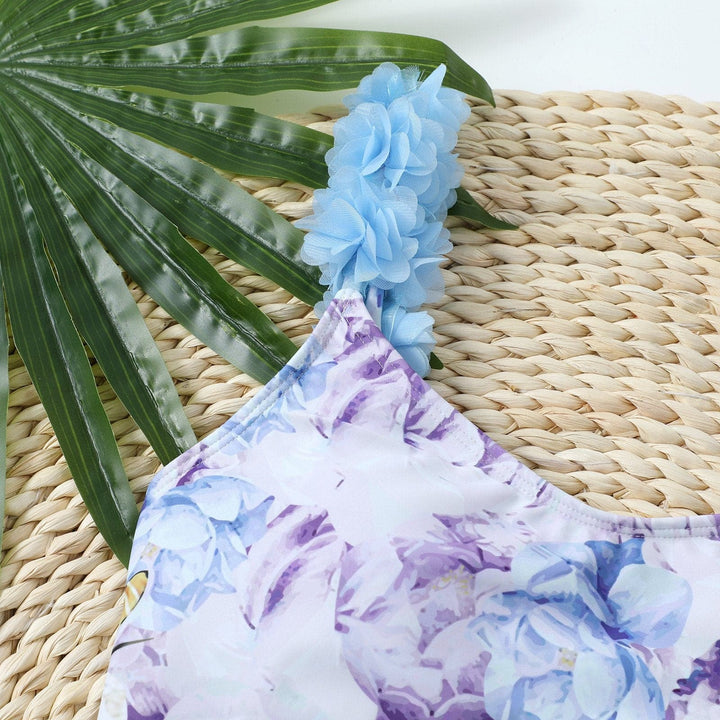 Tsarin fure mai bambanci na kayan ninkaya na u mai kushin baya mara baya