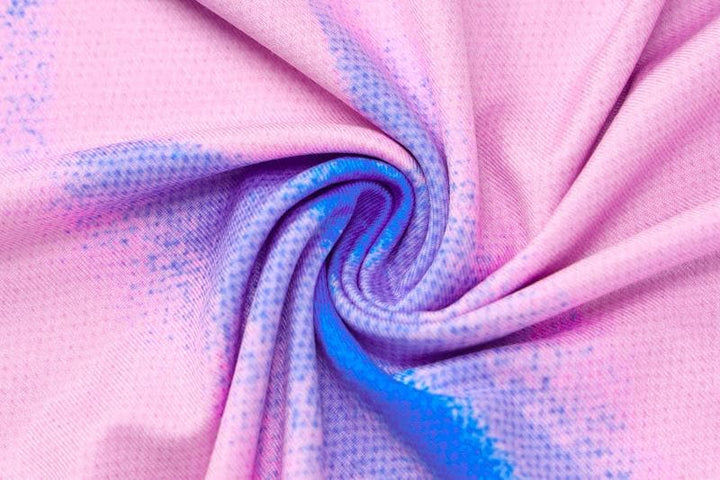 Long sleeve abstract contrast turtle neck mini dress