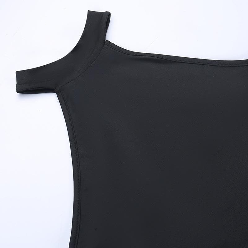 Sleeveless solid hollow out slit lace up cut out midi dress