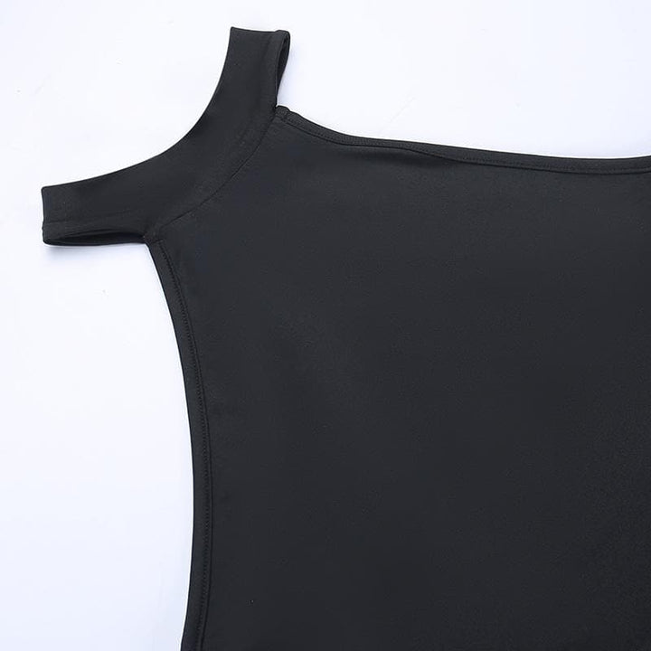 Sleeveless solid hollow out slit lace up cut out midi dress