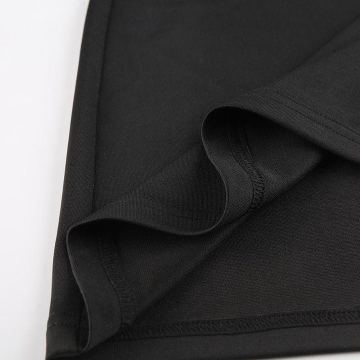 Sleeveless solid halter hollow out backless button cut out mini dress