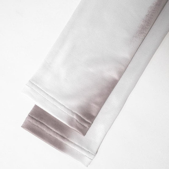 Long sleeve body print crewneck contrast mini dress