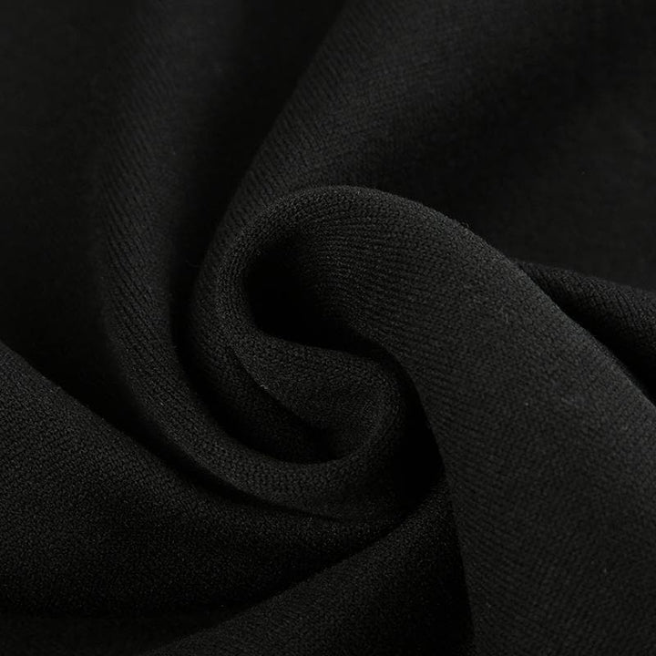 Patchwork long sleeve contrast round neck top