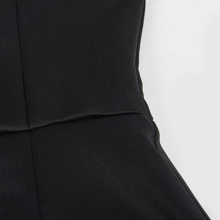 Backless solid stitch sleeveless tube mini dress  | Festival Outfits Women