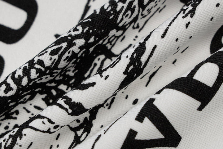 “COWBOYS” print short sleeve crewneck crop top