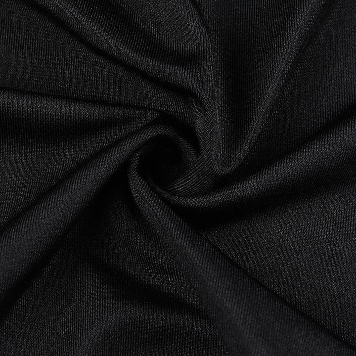 One shoulder ruched irregular high neck solid bodysuit