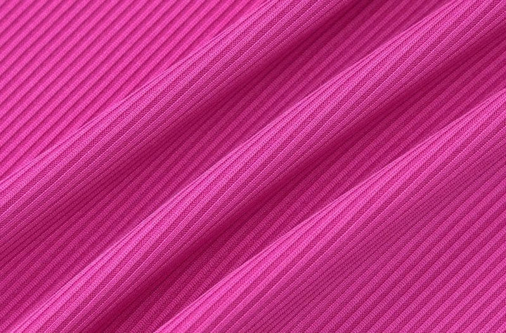 Ribbed solid long sleeve gloves lace up ruffle mini dress  | Festival Outfits Women