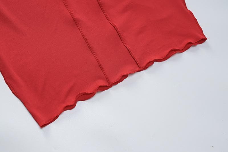 Long sleeve solid feather ruffle high neck backless midi dress – Halibuy