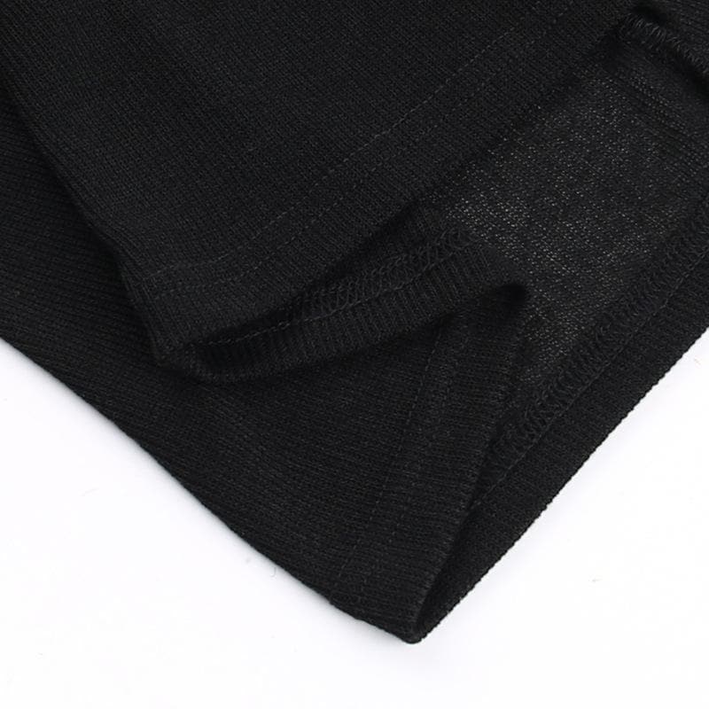 Furry patchwork off shoulder long sleeve solid top  | Festival Outfits Women