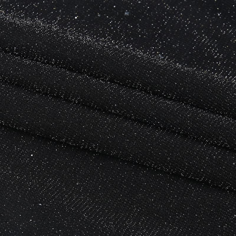 Gloves solid beaded slit sweetheart neck cami mini dress