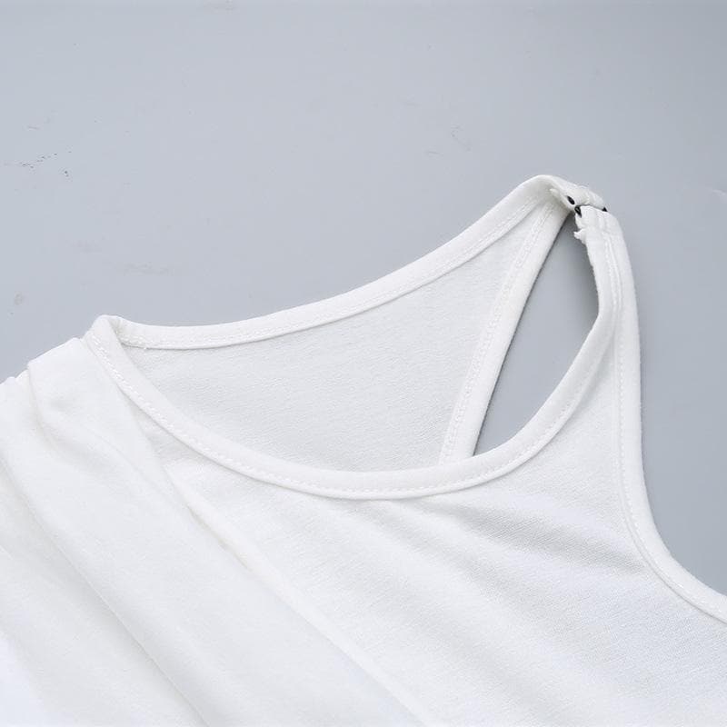 Knotted solid one shoulder ruched irregular mini dress  | Festival Outfits Women