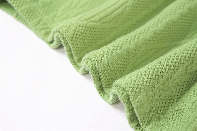 Textured solid square neck cami dress