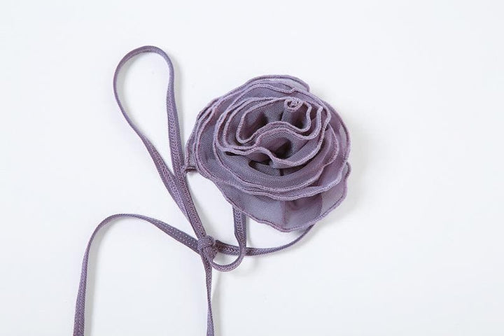 Long sleeve sheer mesh flower applique mini dress  | Festival Outfits Women