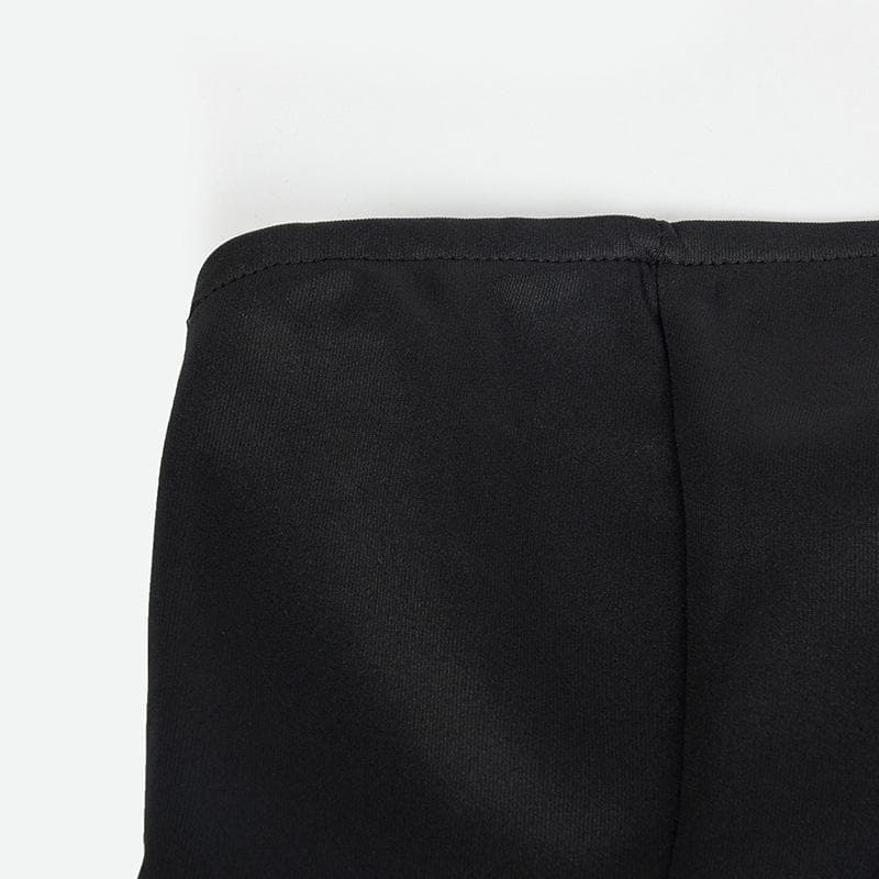 Backless solid stitch sleeveless tube mini dress  | Festival Outfits Women