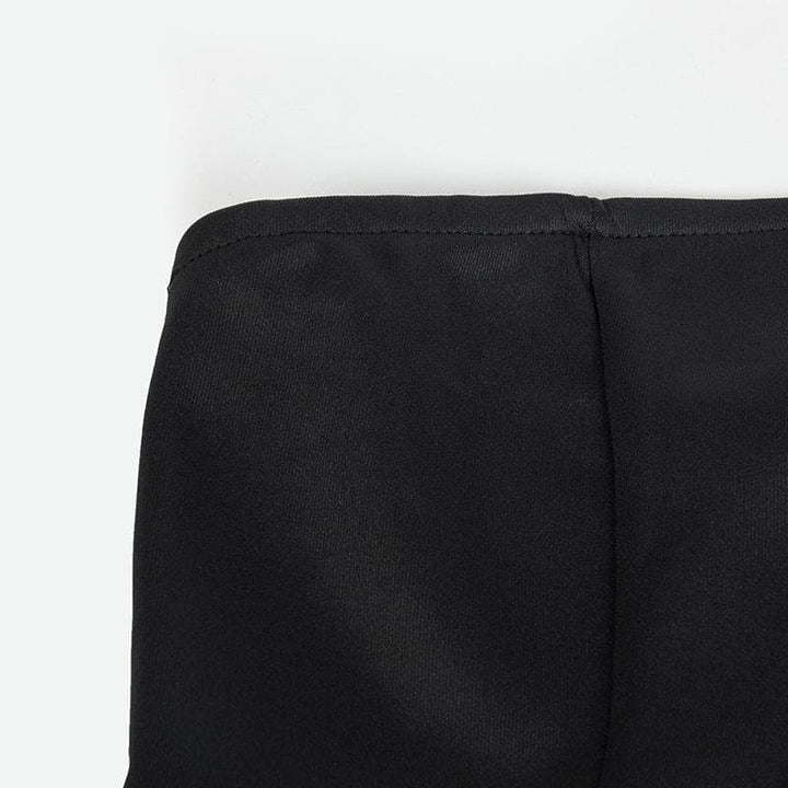 Backless solid stitch sleeveless tube mini dress  | Festival Outfits Women