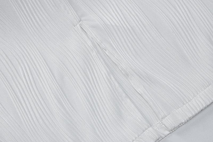 Textured slit backless solid cami midi dress