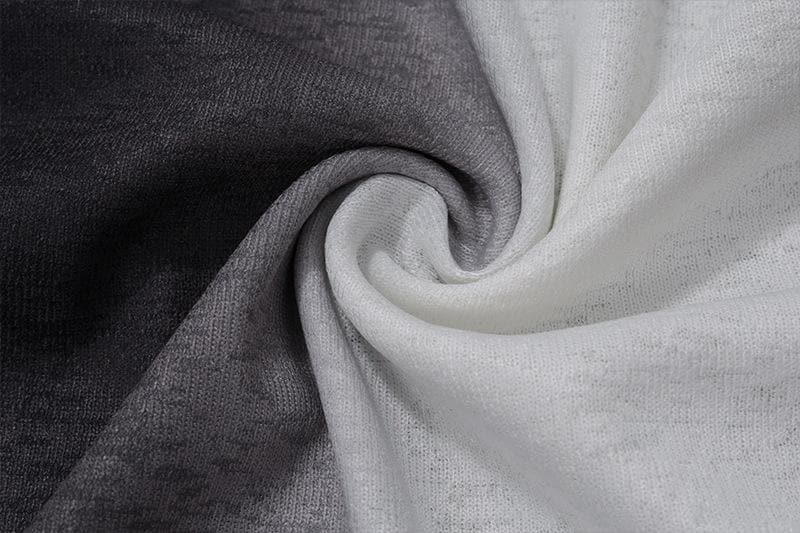 Long sleeve one shoulder ruched palm print gradient slit maxi dress- Final Sale  | Festival Outfits Women