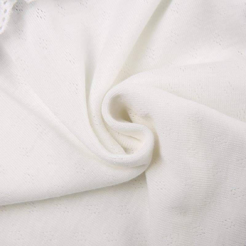 Contrast stitch lace hem self tie backless tube crop top