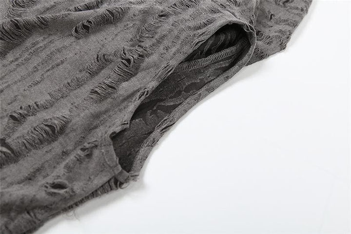 Textured off shoulder hoodie gloves cowl neck crop top