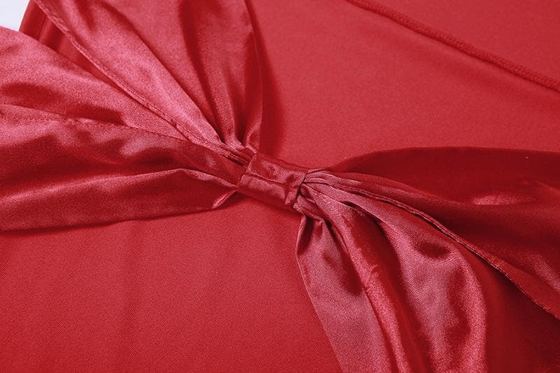 Cowl neck bowknot backless solid cami maxi dress  | Festival Outfits Women