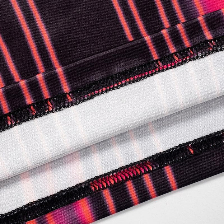 Body print contrast square neck backless cami maxi dress  | Festival Outfits Women