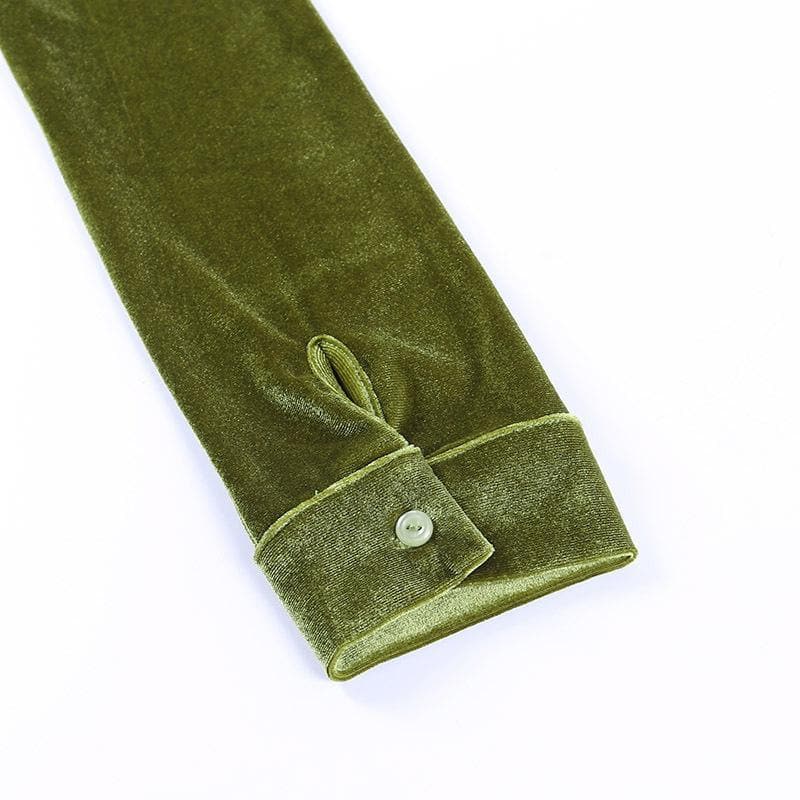 Button-through turnover collar ruched dress - Halibuy