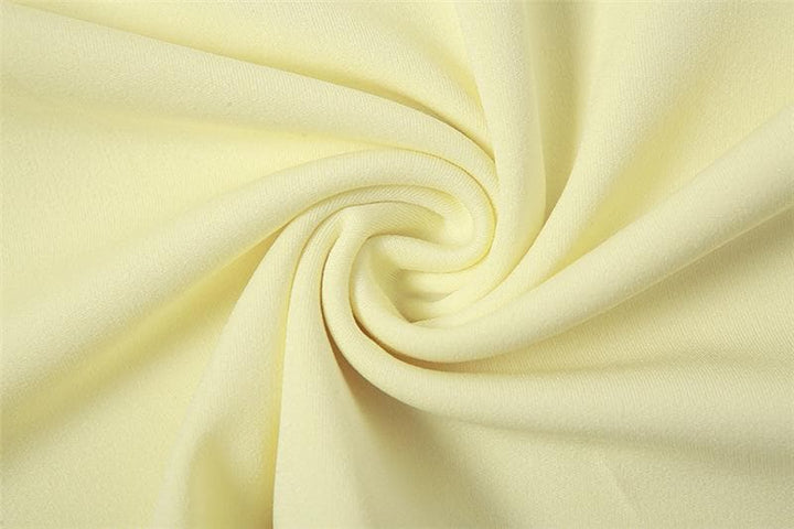 Solid irregular drawstring self tie backless flared sleeve skirt set