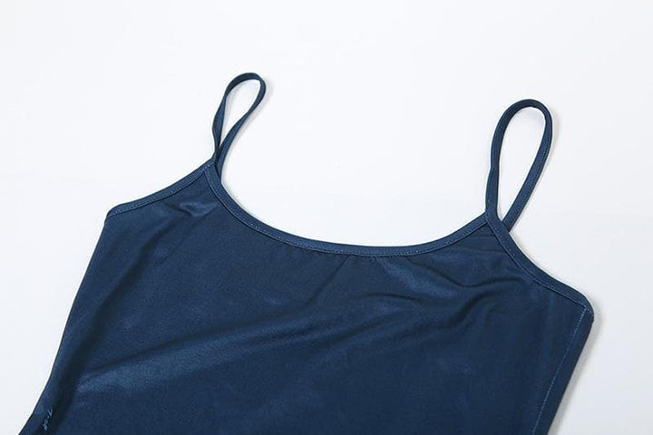 U neck print backless contrast cami maxi dress  | Festival Outfits Women