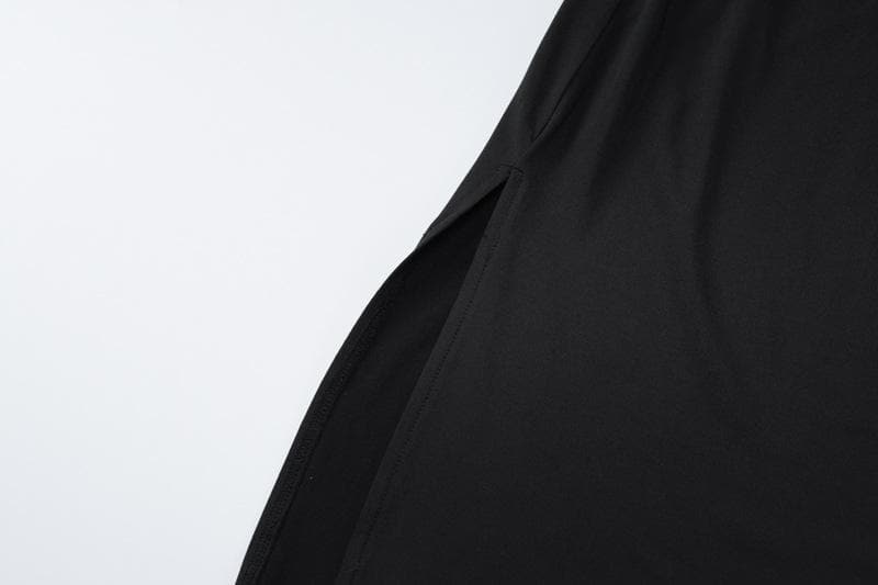 Slit backless solid sleeveless tube midi dress  | Festival Outfits Women