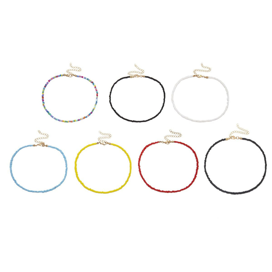 Beaded multicolor necklace