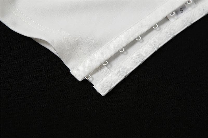 Sleeveless solid ruched button backless scarf tube top