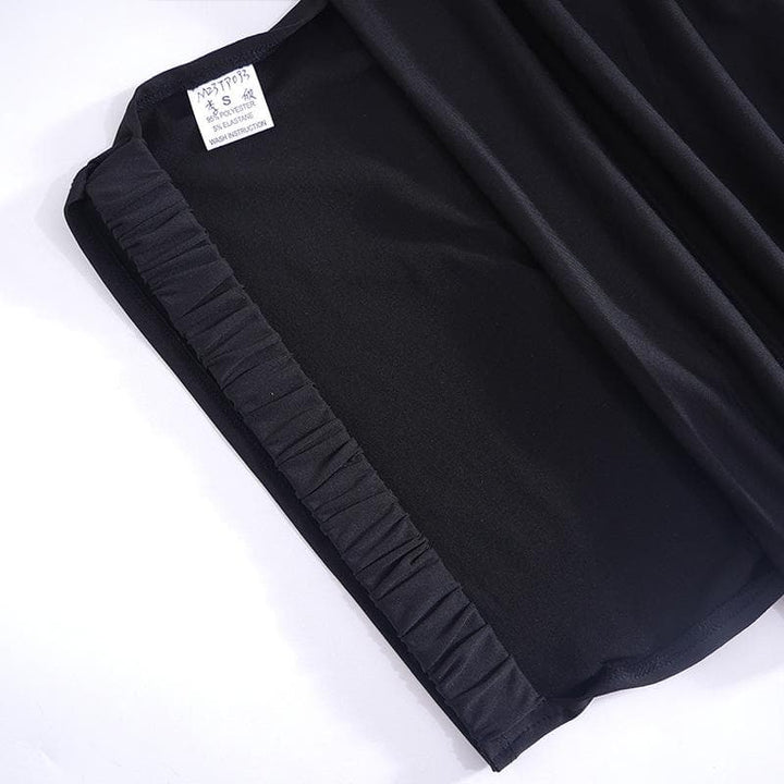 Ruched solid off shoulder hollow out backless crop cut out top